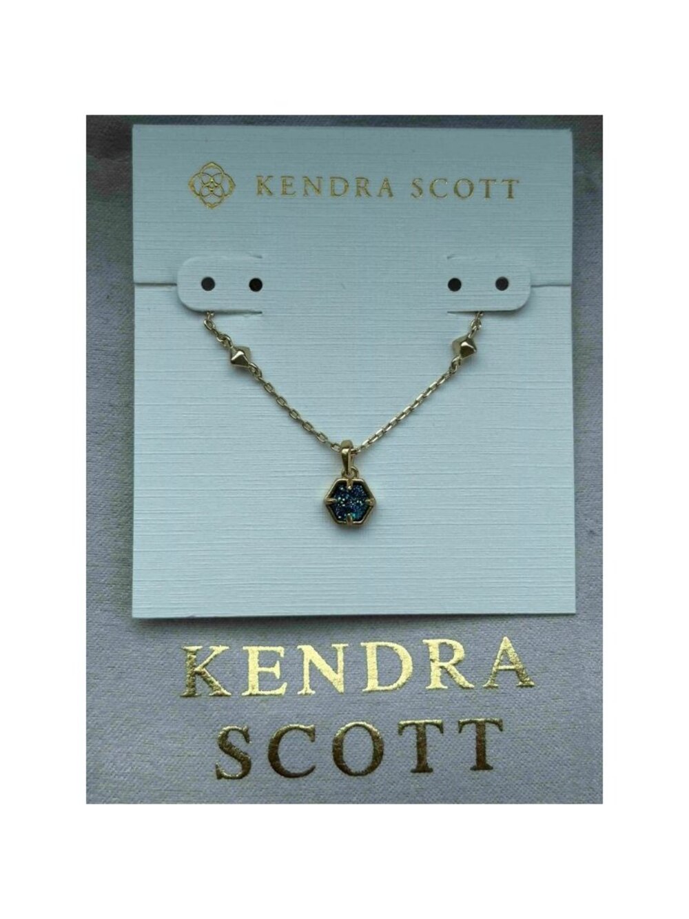 Kendra Scott Green Pendant Necklace